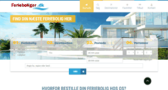 Desktop Screenshot of ferieboliger.dk